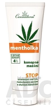 Cannaderm MENTHOLKA konopné mazanie na svaly a kĺby 1x200 ml