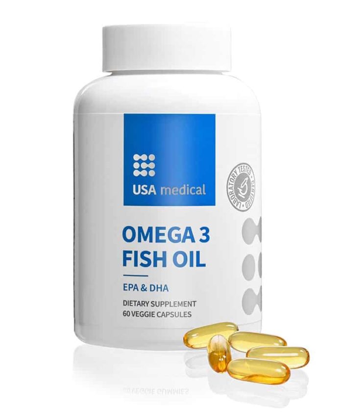 USA medical OMEGA-3 FISH OIL | 60ks
