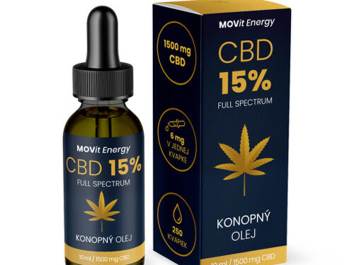 MOVIT CBD 15% full spectrum konopný olej 10 ml