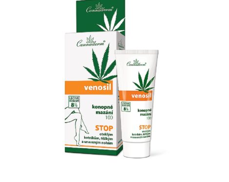 Cannaderm VENOSIL konopné mazanie na unavené nohy 100 ml