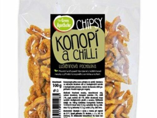 Green Apotheke Chipsy s konopným semienkom a chilli