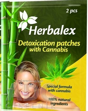 Herbalex Detoxikačné náplasti s konopou 1x2 ks