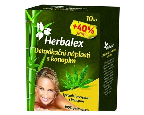 Herbalex Detoxikačné náplasti s konopou 14ks