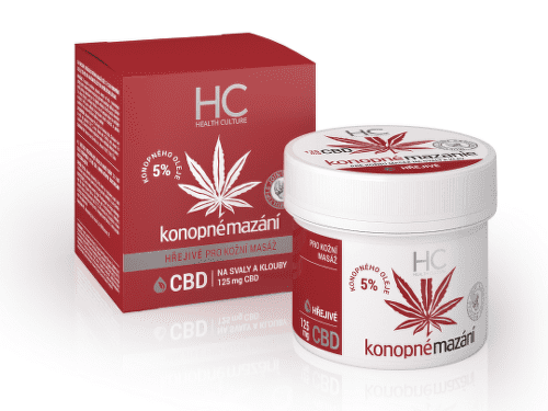 HEALTH CULTURE Konopné mazanie hrejivé s CBD 125 ml
