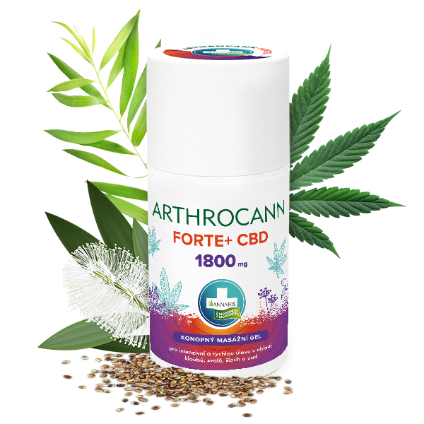 ARTHROCANN konopný masážny gél FORTE+1800 mg CBD - 90 ml - Annabis