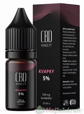 CBD Vincit kvapky 5% 10ml