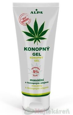 Alpa konopný masážny gél 100 ml