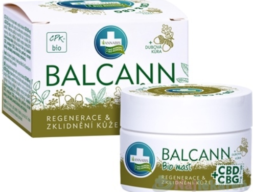 Annabis Balcann konopná Bio mast CBD+CBG 50 ml