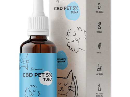 CURE POINT CBD Pet 5% olej s príchuťou Tuniak 10 ml
