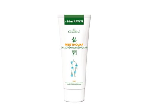Cannaderm Mentholka – chladivé konopné mazanie 250ml