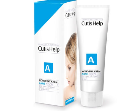 CutisHelp AKNÉ konopný krém nočný 30 ml