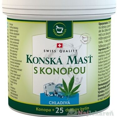 Herbamedicus konská masť s konopou chladivá 250 ml