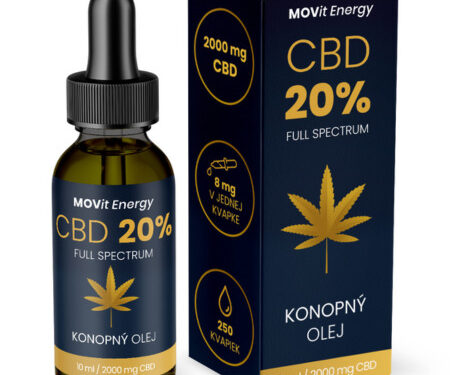 MOVit CBD 20% full spectrum konopný olej 10 ml