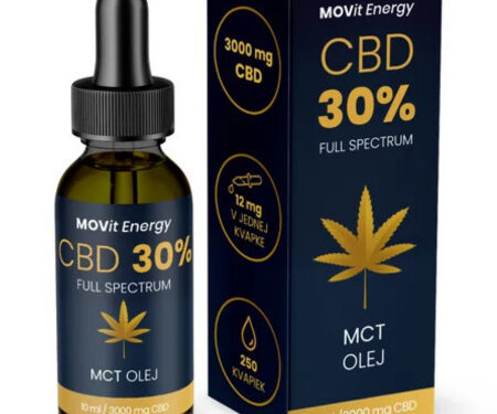 MOVit CBD 30% full spectrum MCT olej 10 ml