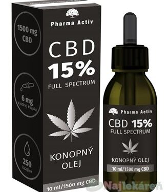 Pharma Activ CBD 15% KONOPNÝ OLEJ 0