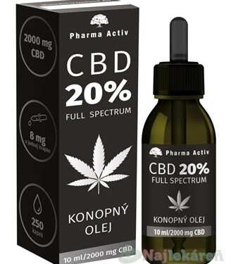 Pharma Activ CBD 20% Full Spectrum konopný olej 10 ml
