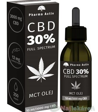 Pharma Activ CBD 30% Full Spectrum MCT OLEJ 10 ml