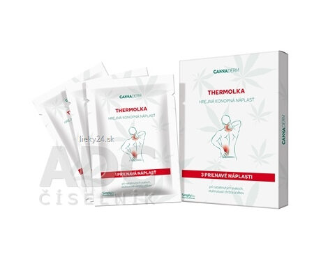 Cannaderm THERMOLKA hrejivá konopná náplasť