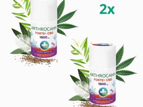 Zvýhodnený set: 2x ARTHROCANN konopný masážny gél FORTE+1800 mg CBD - 90 ml - Annabis