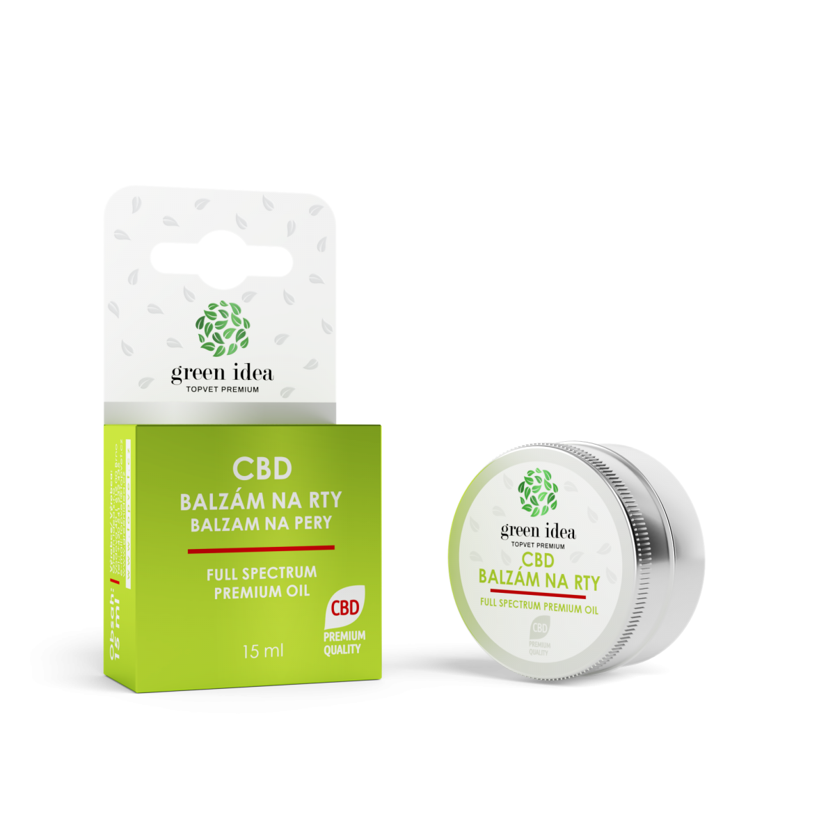 CBD balzam na pery 15 ml - Green idea