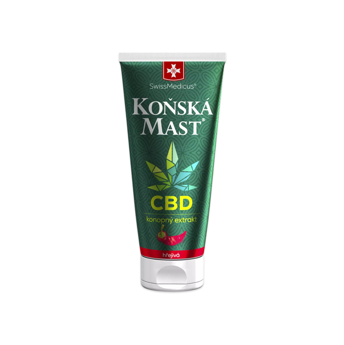 Konská masť s CBD hrejivá 200 ml – SwissMedicus