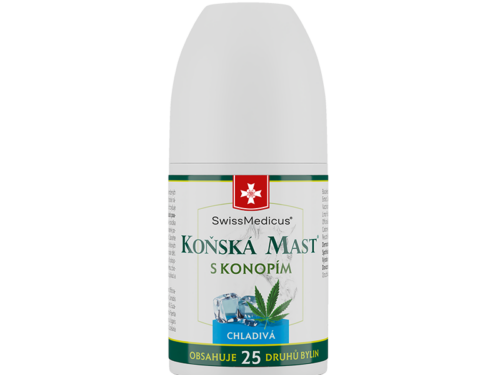 Konská masť s konope chladivá ROLL-ON - 90 ml - SwissMedicus
