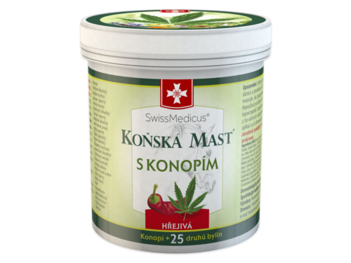 Konská masť s konope hrejivá 250 ml – SwissMedicus