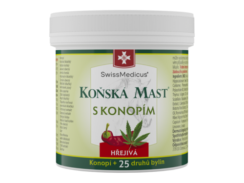 Konská masť s konope hrejivá - 75 ml - SwissMedicus