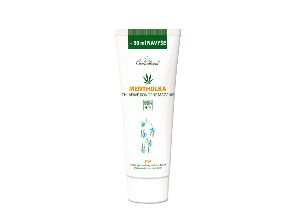 Cannaderm Mentholka – chladivé konopné mazanie 250ml