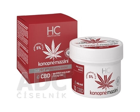 Health Culture Konopné mazanie hrejivé s CBD