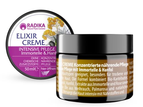 Intenzívny regeneračný krém s olejom z immortelle a konopným olejom - 50 ml - Bioherba