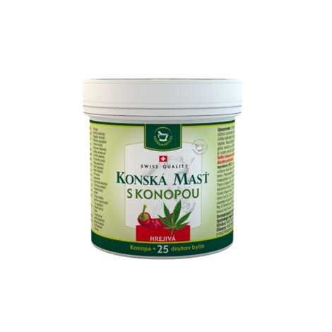 Konská masť s konopou hrejivá 250 ml