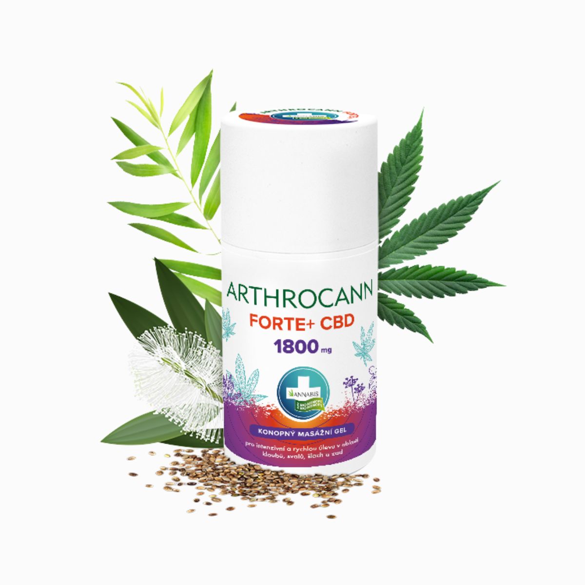 ARTHROCANN konopný masážny gél FORTE+1800 mg CBD - 90 ml - Annabis