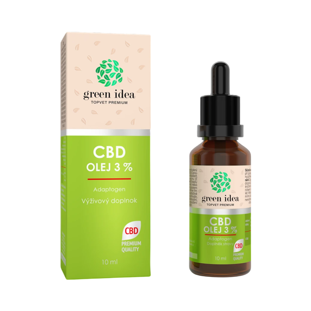 CBD olej 3 % 10 ml – Green idea