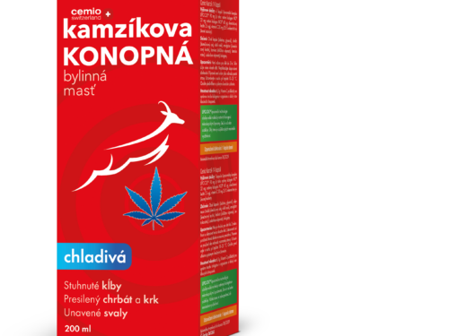 Cemio Kamzíkova konopná masť chladivá limitovaná edícia 200 ml
