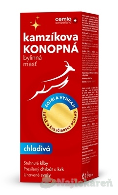 Cemio Kamzíkova konopná masť chladivá limitovaná edícia 200 ml