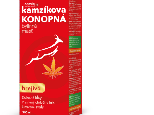 Cemio Kamzíkova konopná masť hrejivá limitovaná edícia 200 ml