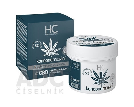 Health Culture Konopné mazanie chladivé s CBD