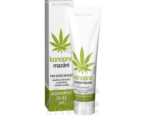 Konopné mazanie 10% konopného oleja