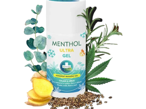 MENTHOL ULTRA GEL – konopný masážny gél s dvojitým efektom - 90 ml - Annabis