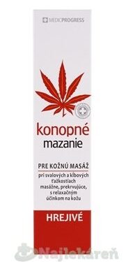 MedicProgress konopné mazanie hrejivé 100 ml