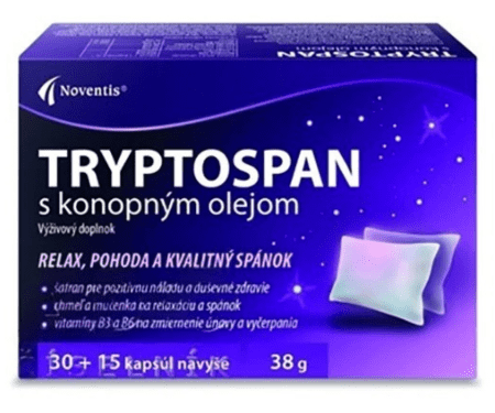 TRYPTOSPAN s konopným olejom 30+15 kapsúl ZADARMO