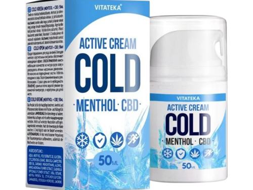 Upokojujúci chladivý krém s mentolom a CBD – 50 ml – Vitateka